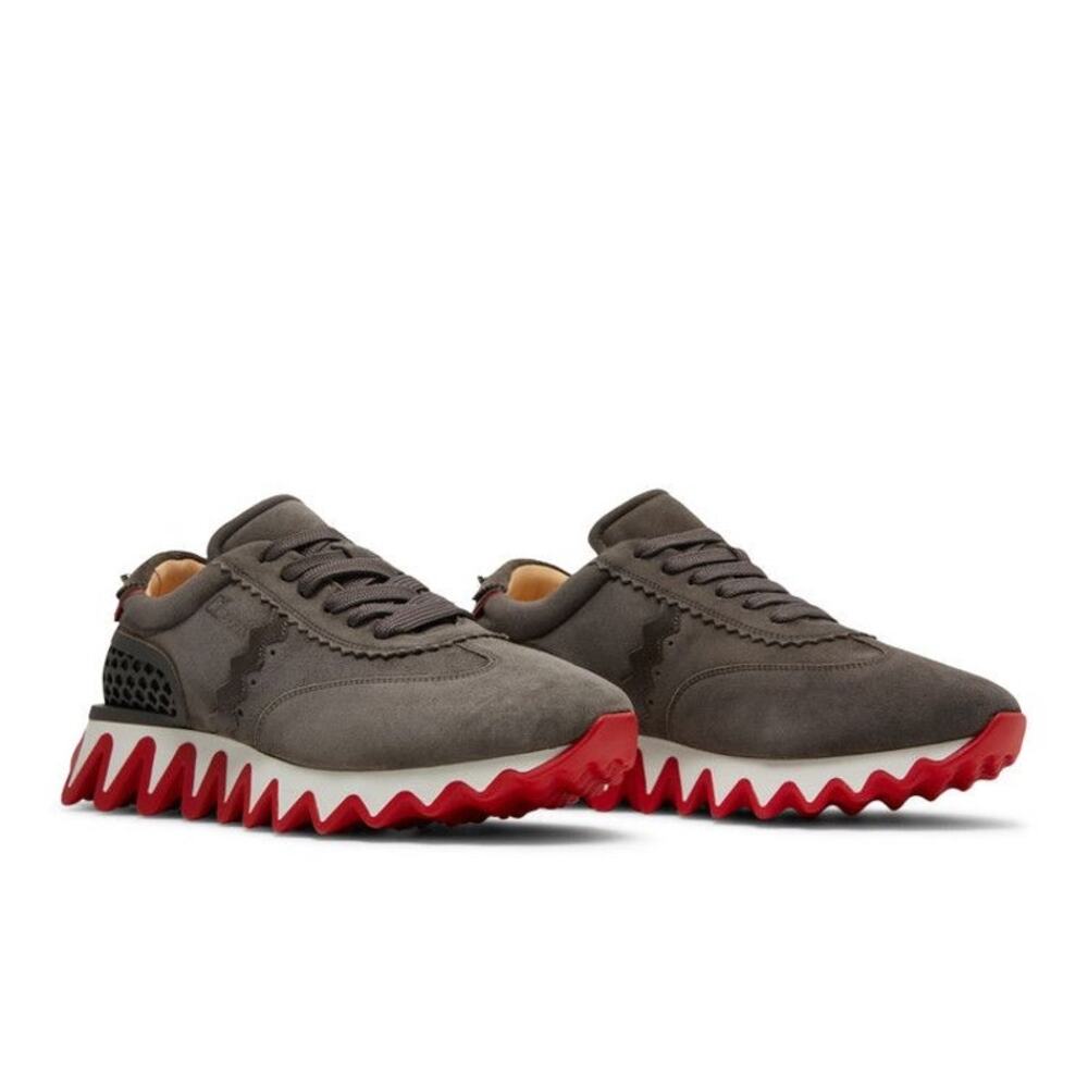Christian Louboutin Loubishark Sneakers in Grey Suede Size EU 42.5/ US 9.5✨ - Picture 3 of 16